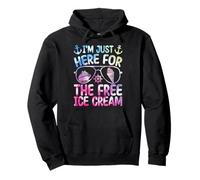 I'm Just Here for The Free Ice Cream Cruise Trip Cruising Pullover Hoodie