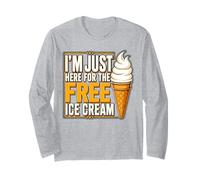 I'm Just Here for The Free Ice Cream Cruise Trip Long Sleeve T-Shirt