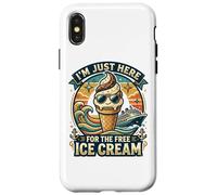 I'm Just Here for The Free Ice Cream Funny Cruise 2026 Case for iPhone X/XS