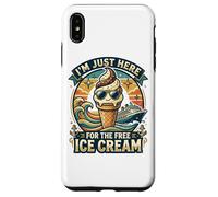 I'm Just Here for The Free Ice Cream Funny Cruise 2026 Case for iPhone XS Max