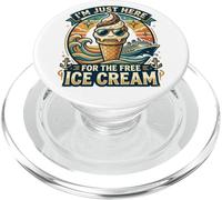 I'm Just Here for The Free Ice Cream Funny Cruise 2026 PopSockets PopGrip for MagSafe