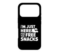 I'm Just Here for the Free Snacks Funny Party Food Case for iPhone 17 Pro
