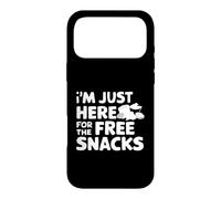 I'm Just Here for the Free Snacks Funny Party Food Case for iPhone 17 Pro Max