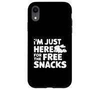 I'm Just Here for the Free Snacks Funny Party Food Case for iPhone XR