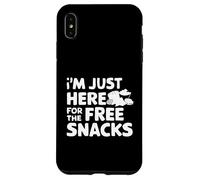 I'm Just Here for the Free Snacks Funny Party Food Case for iPhone XS Max