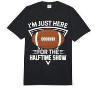 Im Just Here for The Halftime Show - American Football Comfort Colors Adult Heavyweight T-Shirt