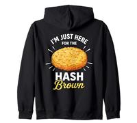 I'm Just Here For The Hash Brown Breakfast Food Zip Hoodie