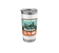 I'm Just Here for the Hookups RV Camping Motorhome Nomad Stainless Steel Insulated Tumbler