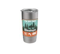 I'm Just Here for the Hookups RV Camping Motorhome Nomad Stainless Steel Insulated Tumbler