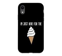 I'm Just Here For The Ice Cream Meme Cute Vanilla Soft Serve Case for iPhone XR