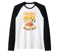 I'm Just Here for The Jollof Rice Nigerian Food Raglan Baseball Tee
