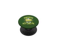 I'm Just Here For The Key Lime Pie Vintage Pastry Lover PopSockets Adhesive PopGrip