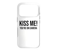 Im Just Here for the Kiss Cam Show Kiss Me Youre On Camera Case for iPhone 17 Pro