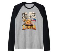 I'm Just Here for the Lumpia Filipino Food Raglan Baseball Tee