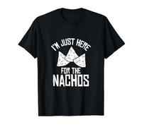 I'm Just Here for The Nachos Value Graphic T-Shirt, Men, Black, XL