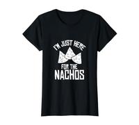 I'm Just Here for The Nachos Value Graphic T-Shirt, Women, Black, S