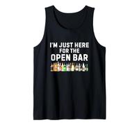 I'm Just Here for The Open Bar Shirt Funny Wedding Reception Tank Top