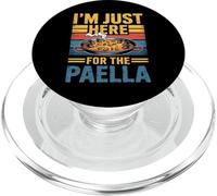 I'm Just Here For The Paella Spanish Food Retro PopSockets PopGrip for MagSafe