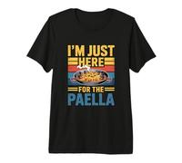 I'm Just Here for The Paella Spanish Food Retro Premium T-Shirt