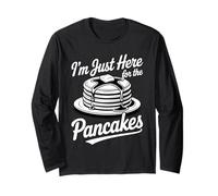 I'm Just Here for The Pancakes Sleepover Slumber Party Long Sleeve T-Shirt