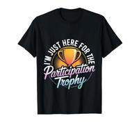 I'm Just Here for The Participation Trophy - Value Graphic T-Shirt, Men, Black, S