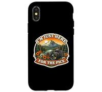 I'm Just Here For The Pics Photographer Influencer Hiker Fun Case for iPhone X/XS