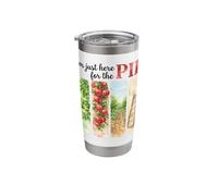 I'm Just Here for the Pie Apple Picking Watercolor Stainless Steel Insulated Tumbler