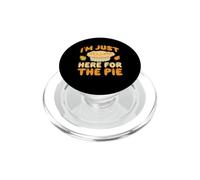 I'm Just Here For The Pie Funny Thanksgiving Day Turkey Fall PopSockets PopGrip for MagSafe