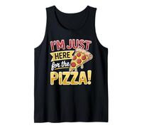 I'm Just Here for The Pizza Funny Pepperoni Slice Tank Top