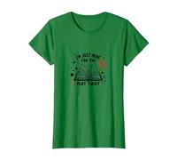 Im Just Here for The Plot Twist Bookworm Reading T-Shirt, Women, Kelly Green, M