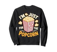 I'm Just Here For The Popcorn Funny Watching Movies Popcorn Sweatshirt
