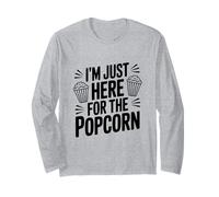 I'm Just Here for The Popcorn Movie Night Fun Long Sleeve T-Shirt