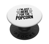 I'm Just Here For The Popcorn Movie Night Fun PopSockets Adhesive PopGrip