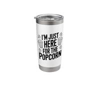 I'm Just Here for The Popcorn Movie Night Fun Stainless Steel Insulated Tumbler