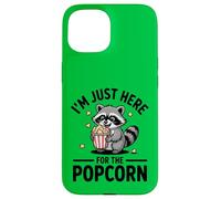 I'm Just Here For The Popcorn Raccoon Trash Panda Case for iPhone 15