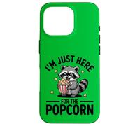 I'm Just Here For The Popcorn Raccoon Trash Panda Case for iPhone 16 Pro