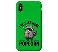 I'm Just Here For The Popcorn Raccoon Trash Panda Case for iPhone X/XS