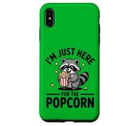 I'm Just Here For The Popcorn Raccoon Trash Panda Case for iPhone XS Max