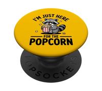 I'm Just Here For The Popcorn Raccoon Trash Panda PopSockets Adhesive PopGrip
