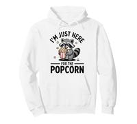 I'm Just Here For The Popcorn Raccoon Trash Panda Pullover Hoodie