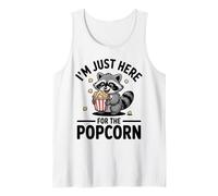 I'm Just Here for The Popcorn Raccoon Trash Panda Tank Top