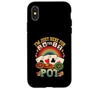 I'M Just Here For The Pot Poker Lover Gambling Gambler Case for iPhone X/XS