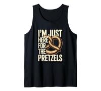 I'm Just Here for The Pretzels Pretzel Lover Snack Humor Tank Top