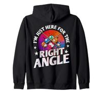 I'm Just Here For The Right Angle, Billiard Pool Player Zip Hoodie