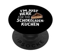 Im Just Here for the Schokoladenkuchen German Chocolate Cake PopSockets Adhesive PopGrip