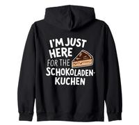 Im Just Here for the Schokoladenkuchen German Chocolate Cake Zip Hoodie