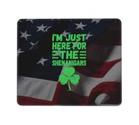 I'M Just Here For The Shenanigans Mouse Mat Stitched Edge Mousepad Smooth Mouse Pad For Home Office Computer 25X30Cm