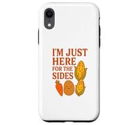 I'm Just Here for the Sides Vegan Vegetarian Thanksgiving Case for iPhone XR