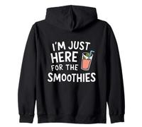 I'm Just Here for the Smoothies - Fresh Fruit Blended Juice Zip Hoodie