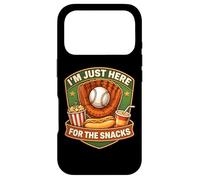 I'm Just Here For The Snacks Baseball Match Day Fan Funny Case for iPhone 17 Pro